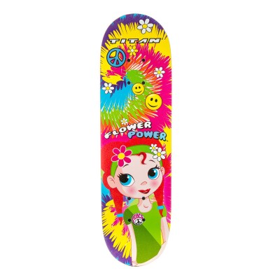 17" Titan Flower Power Princess Girls' Complete Skateboard, Multi-Color   553444824